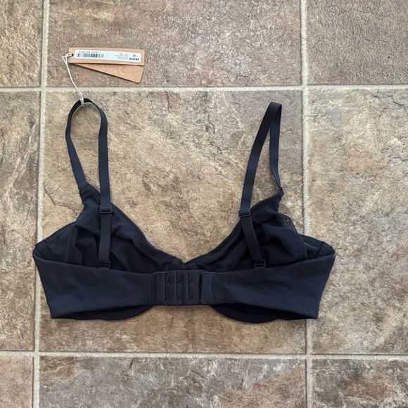 Skims Cotton Jersey T-shirt Bra Soot Size 32DD - Picture 7 of 9